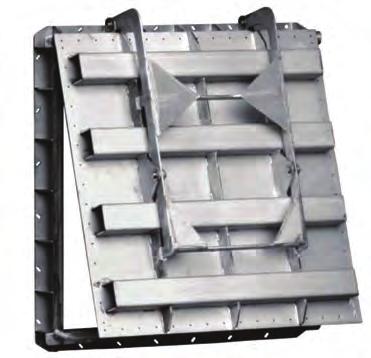 Sizes available: 150mm - 3000mm and above For maximum corrosion resistance the flap gates are manufactured from stainless steel or duplex.