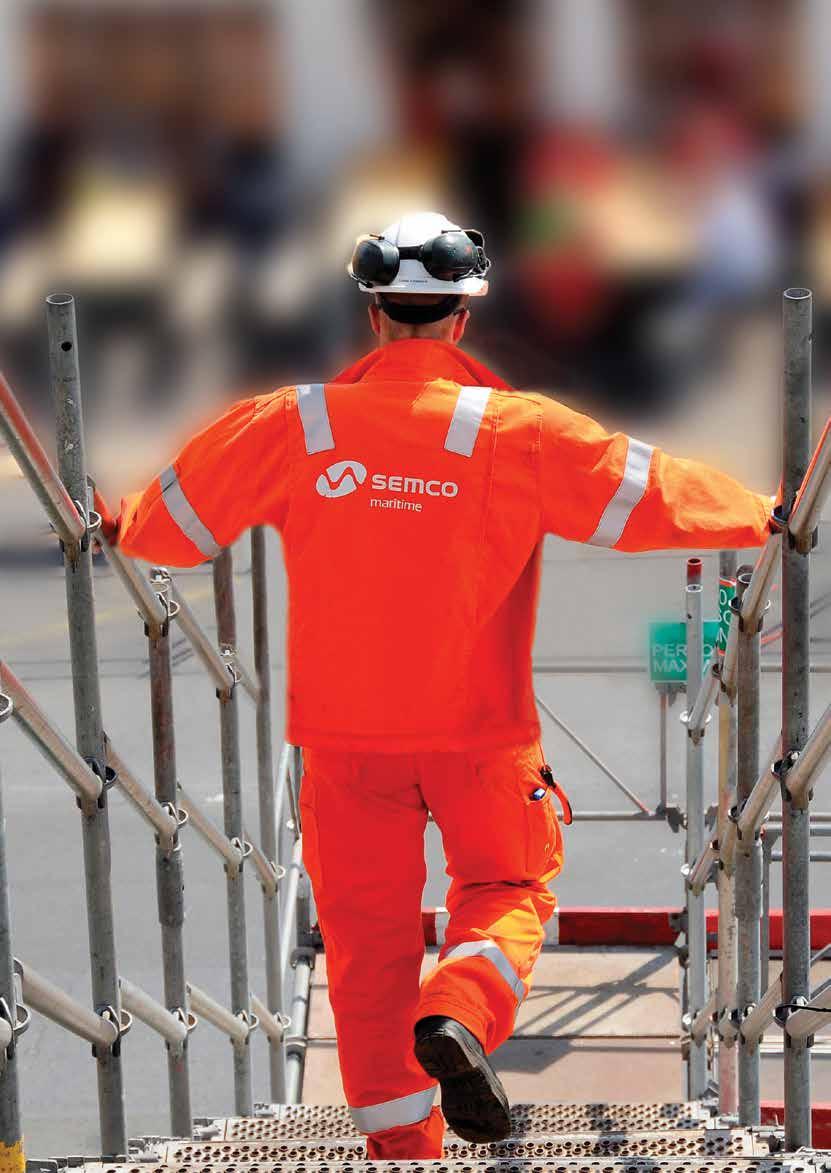 Protecting people, assets and the environment Health and safety At Semco Maritime, our work often involves working in extreme environments, both on and offshore.