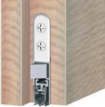 Retractable door seal StarTec Protection against cold, draught and vermin Reduces the energy consumption of air conditioning systems Reduces light leakage For soundproofing doors For full mortise