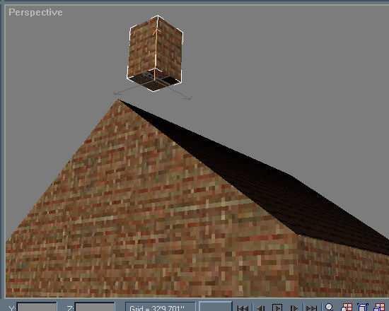 Chimney, as any other box has 6. House, we segmented lengthwise as you remember, doubling the planes on bottom, sides and roof, so it has 10.