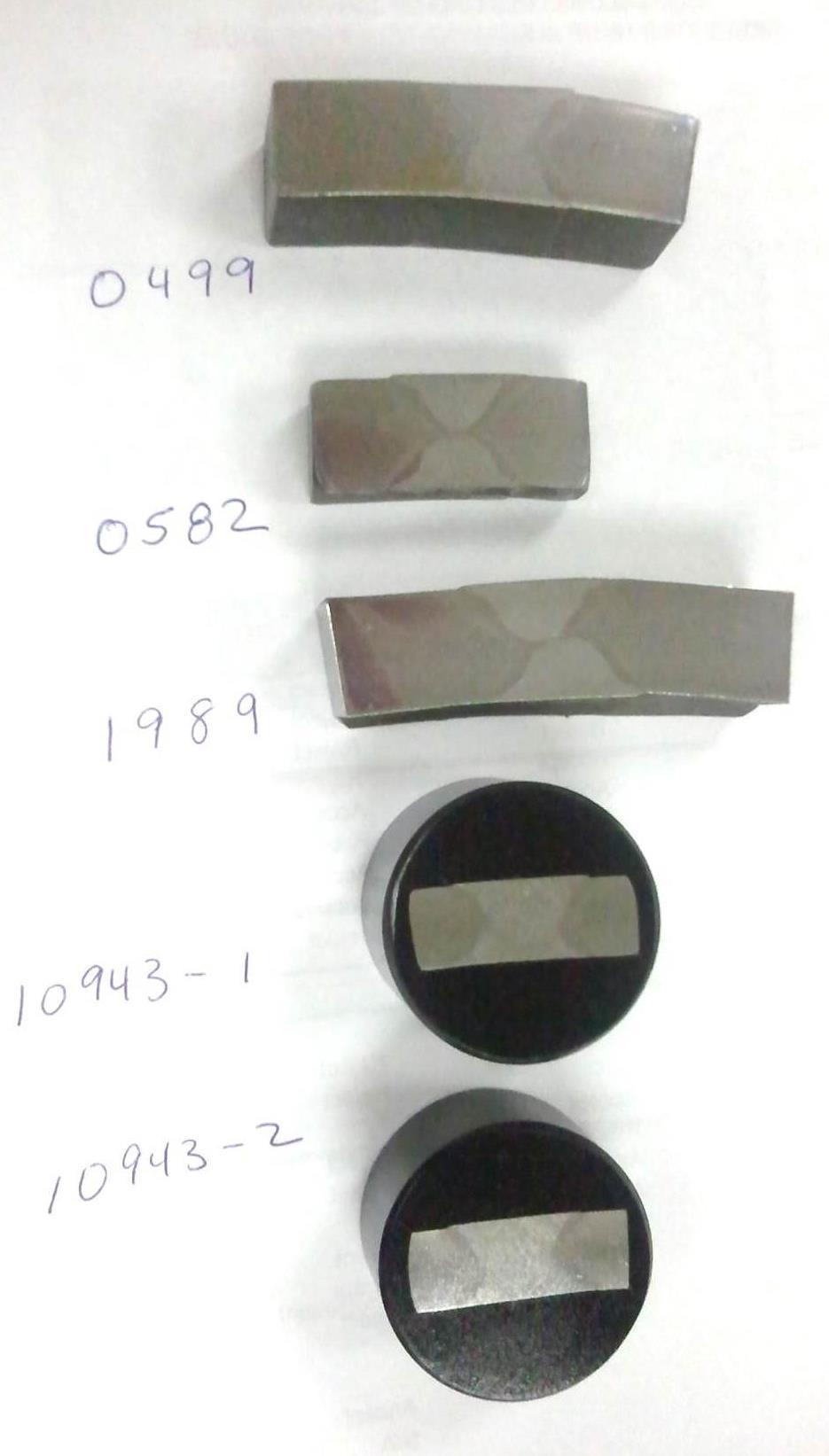 PHOTO MICROGRAPHS OF SECTIONED WELDS 0499 UT Accepted 0582 UT Rejected 1989 UT Rejected 10943-1 UT Accepted 10943-2 UT