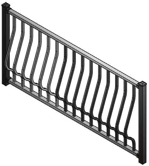 C20 SPECIFICATIONS Railing Heights: 36", 42" Railing Lengths: 4', 5', 6', 7', 8' Stair Rail Lengths*: 4', 5', 6', 7', 8' Architectural Baluster: 3/4" x 3/4" x (.