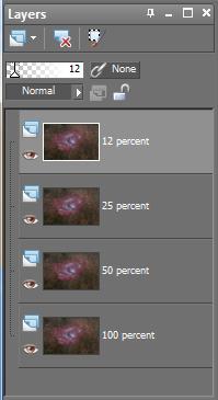 Photo Shop Approach Place each sub on a different layer Manually align each layer Set the opacity of the bottom