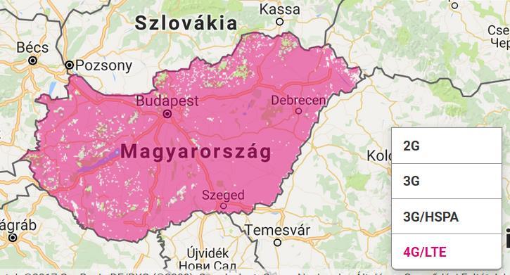 4. LTE coverage of Hungary by Hungarian Telekom Dr.