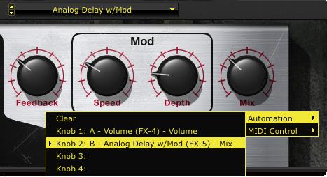 POD Farm 2 Plug-In Parameter List Parameter Type Parameter Name Parameter Description Assignable Knob Parameters Knob: 1 thru Knob: 16 Each can be assigned to any supported variable parameter