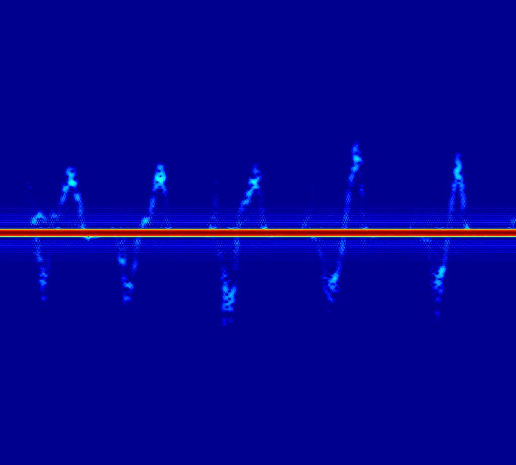 Example Micro-Doppler on RTI data 4 3 2-1 1-1 -2-3 -4 2 4 6 8 1-2 -3-4 - Example Micro-Doppler on MTI data 4 3 2 1-1 Fig. 2: Representation of eigenvalues of the length of the model order.