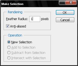 Click the Path tab and click the small arrow in the top-right corner to produce a menu. Select the Make Selection option and click OK in the dialog box to create the selection.