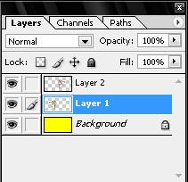 Layers: The Layers palette shows all the layers in the image in stacking order. The Background layer is at the bottom. Layers are like a stack of transparent sheets.