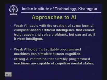 (Refer Slide Time: 35:45) The goal of applied AI is to produce viable smart systems.