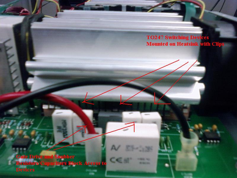 Figure 183: Zoom In Picture of Heatsink and Devices Mounting 9.