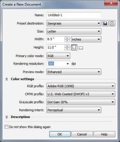 rtainium UV + : pson rtisan 1430 WinProfile Print Setup uide: orelrw X5 & X6 2) onfigure a New ocument Workspace with the settings shown below (see IUR 2). I H J IUR 2. Primary color mode: R.