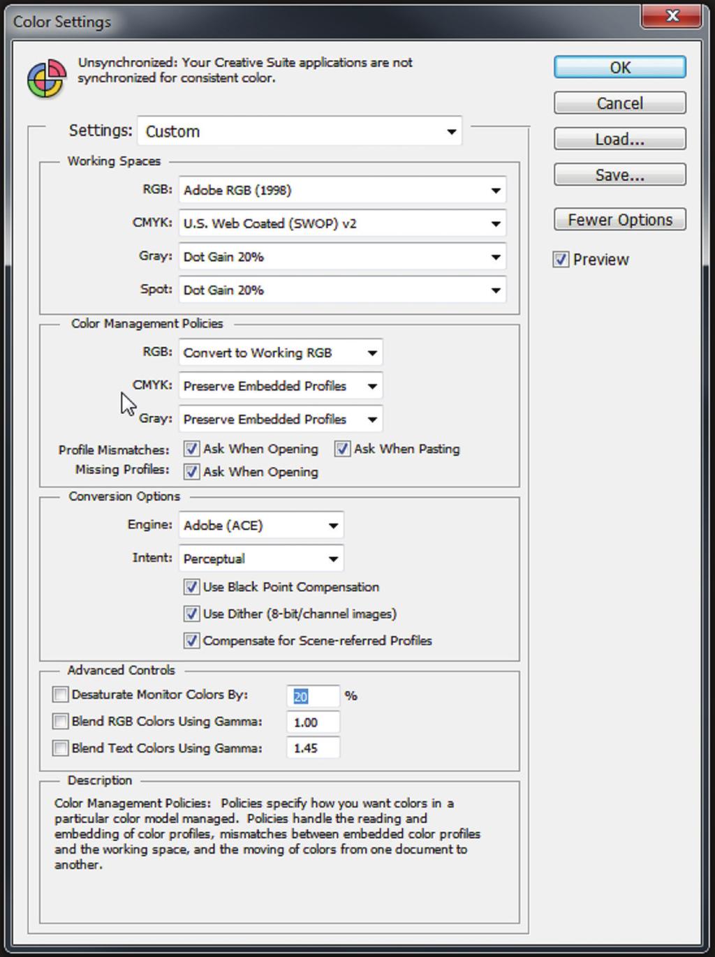 rtainium UV + : Epson rtisan 1430 2) In the olor Settings window that opens, match your settings to those shown below (see FIGURE 2). S D E P K F G I H J L M N O FIGURE 2. Settings: ustom.