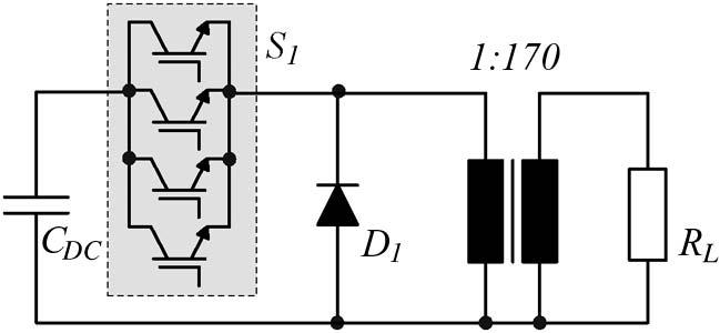 2788 IEEE TRANSACTIONS ON PLASMA SCIENCE, VOL. 38, NO. 10, OCTOBER 2010 Fig. 4. Parallel-connected IGBTs and transformer with a turns ratio of 1 : 170. Fig. 5.