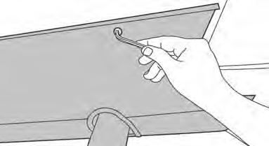 Install Hanger s Use an M10 x 50mm Button Head Socket Screw and M10 Flat Washer to mount a Front Hanger to the