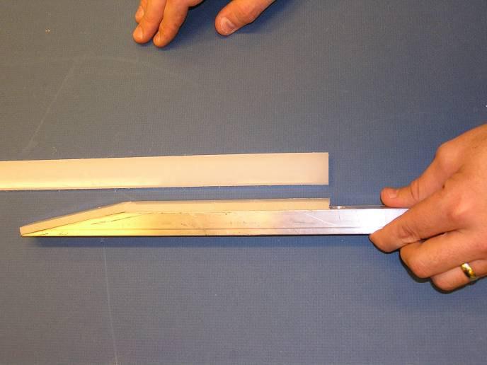 Cut a plastic strip with a height
