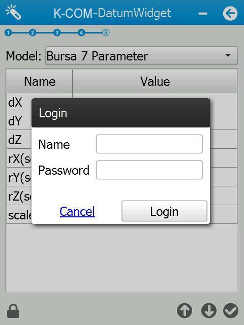 b) Bursa 7 Parameter: Users need to enter seven parameters for local transformation, including translation,