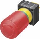 Actuators and Indicators, Plastic, Round, 22 mm Actuators and indicators Version Color of handle EMERGENCY-STOP devices according to ISO 850 and IEC 60947-5-5, with holder 1)2).