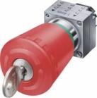 Actuators and Indicators, Metal, Round, 22 mm Actuators and indicators Version Color of handle EMERGENCY-STOP devices according to ISO 850 and IEC 60947-5-5, with holder 1)2).