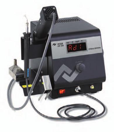 Soldering/desoldering stations Ersa hr 100 A hybrid rework system hr 100 A with HyBRiD Tool rework iron with patented heating technology and VAC-pEn vacuum pipette The hr 100 A uses Ersa s