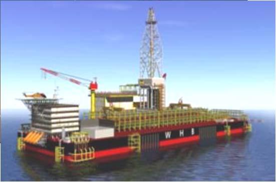WHB Standard export line to FSO or to shore FSO WHB + FPSO or FPU WHB functions Surface trees Drilling rig and
