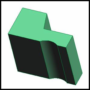 The image has been rotated for a better 3D look. Figure 29. Completed Cab Profile Extrusion. 32.