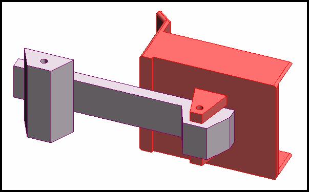 Figure 61. Dump bed attached correctly to undercarriage. 68. At this point you can orient the image and use parts selection to select the dump bed.