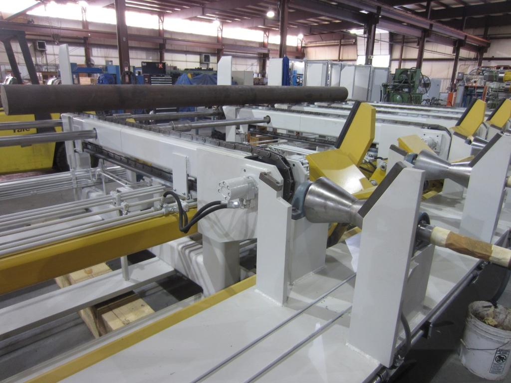 Page 11 LIGHT S-OUT MATERIAL HANDLING SYSTEMS Our rugged handling tables are designed to automatically feed and remove bars from our peeling and/ or polishing equipment.