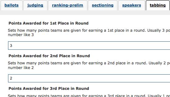 is ranked in descending order meaning more points places a speaker higher on the rankings.