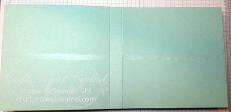 Step 1 Cut two 5-3/4 x 5-3/4 pieces of Whisper White card stock, two 5-5/8 x 5-5/8 pieces of