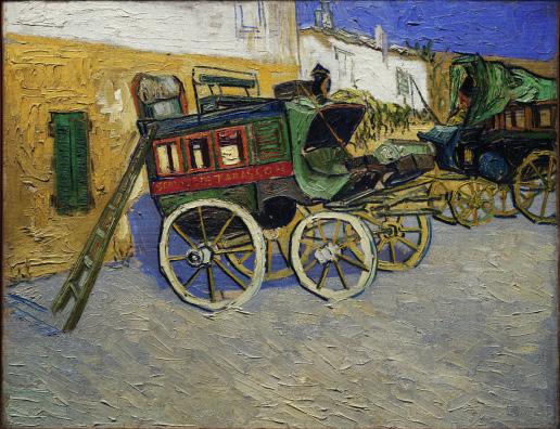 Now find a painting of a stagecoach called Tarascon Diligence by an artist named Vincent van Gogh. Van Gogh was a Dutch artist from the Netherlands, but he lived and painted in France.