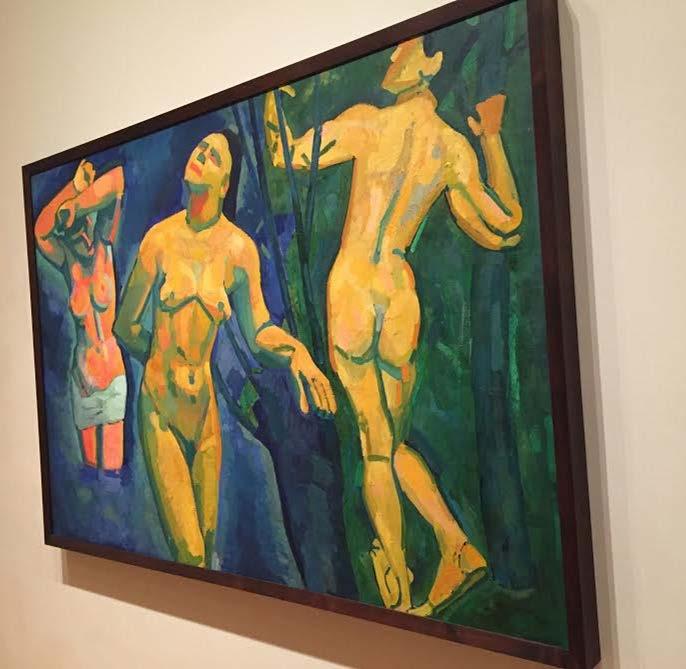 Andre Derain 1908 Bathing By: Sara Dischino This work inspired me! At first I walked by it, not really giving it a second thought.