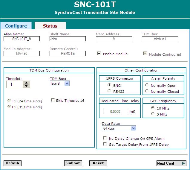Intraplex SynchroCast3 System Version 2.11, December 211 4 Operation Alarm Polarity: Displays Normally Open or Normally Closed, depending on the selection made on the Configuration screen.