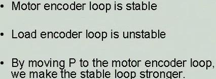 wins strong good loop weak bad loop Frequency Response load loop motor loop ω1 ω1