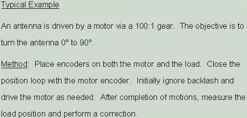 Final Point Correction drive the motor to approximate position check error drive