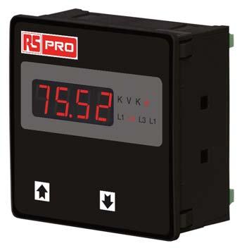 The digital panel meters (DPM) have been designed for industrial applications, which frequently require precise and onsite adjustment of the display range.