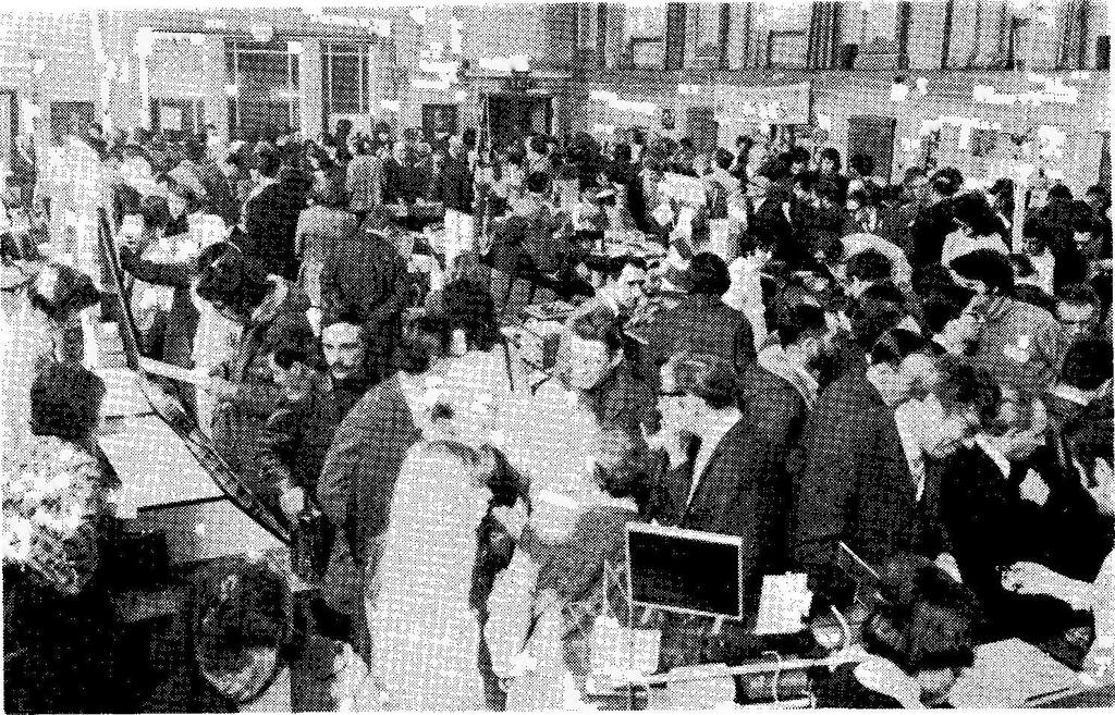 August, 1974 THE SHORT WAVE MAGAZINE 32 Typical scene round the trade stands at recent Mobile Rallies, when there is a crowd of eager buyers looking for bargains.