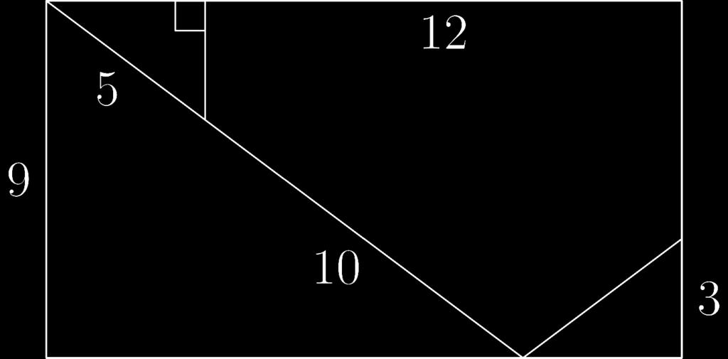 Junior, 5 point problems straight lines shown. The four pieces are then rearranged to form a square. What is the length of the perimeter of the square? (A) 40 (B) 48 (C) 52 (D) 56 (E) 60 1715.