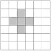Student, 5 point problems 2142. A circular carpet is placed on a floor of square tiles. All the tiles which have more than one point in common with the carpet are marked grey.