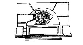 7. Attach the Channel Cap. Cement the channel for the channel cap on the underside of the inner top as shown in figure #C-1 below. Fig. C-1 Underside of the inner top.