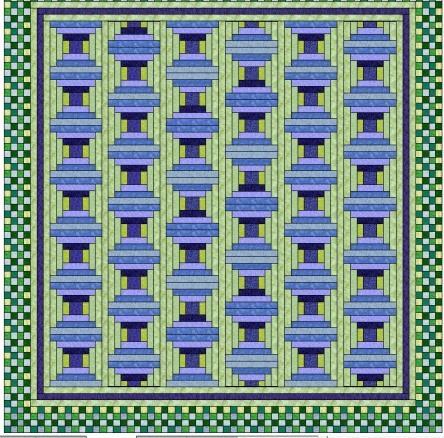 And a lot more! If you always press towards the darker squares, the seams will always nest! checkerboard.