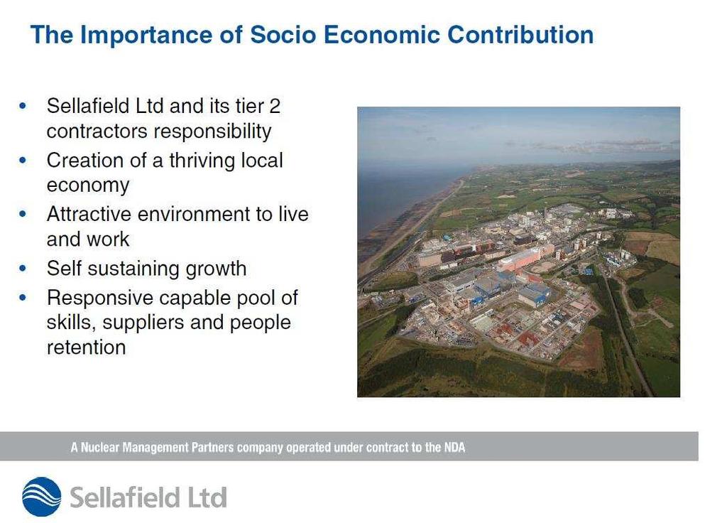 Slides taken from Sellafield Ltd and its Supply Chain