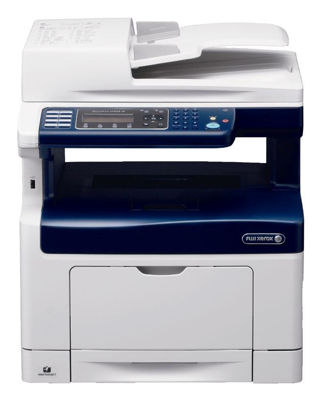 Accreditation: Ecolabel FSC Certified $395 Inc GST Part Number: M355DF DocuPrint M355DF A4 Mono Multifunction Printer 4 in 1 Print / Copy / Scan / Fax Copy/print speed: up to 35 ppm