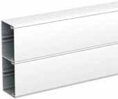 ISM11100 Installation trunking with one compartment ISM11100 2000mm 85mm 55mm White RAL 9010 6 ISM11200 2000mm 95mm 55mm White RAL 9010 6 ISM11300 2000mm 120mm 55mm