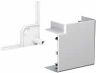 Aluminium Trunking and Accessories OptiLine 70 Trunking 90 Flat Bend 90 bend kit for angling aluminium trunking upwards and downwards.