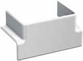 Aluminium Trunking and Accessories OptiLine 70 Trunking T-Piece T-piece intended to connect a vertical aluminium trunking 80mm x 55mm to a horizontal aluminium trunking 80mm x 55mm, 95mm x 55mm,
