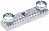 Aluminium Trunking and Accessories OptiLine 70 Jointing/Earth Piece Internal jointing and Earthing piece, intended for jointing and Earthing of two aluminium trunking bases. Includes two screws.