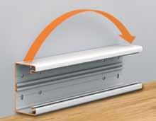 Product and Installation Features Installation Features Symmetrical and smooth trunking design (1) The trunking base is