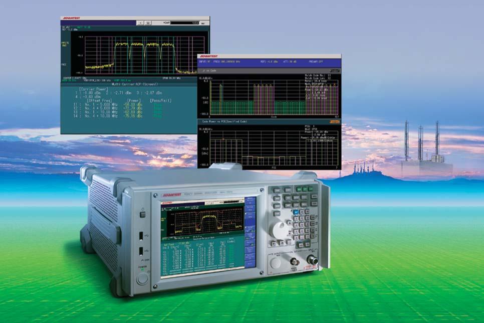 R3477 Signal Analyzers Ideal for mobile communication applications including base stations and handsets, from the development stage to