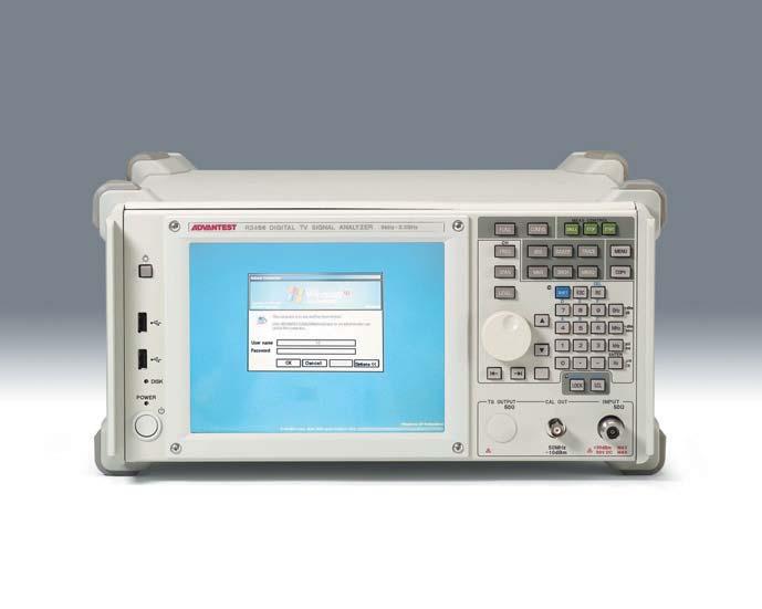 The R3477 can be installed at mobile communication base stations without operators, and different settings can be made while measurement results of the sites are being monitored by an administration