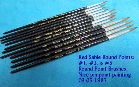 Red Sable: All "Red Sable" brushes are now blends containing a percentage of real Sable hair (A close cousin of the Llama) with either badger or